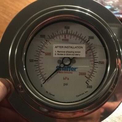 NOV BOP Control Panel Gauges