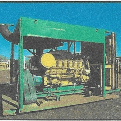 Slightly used, PZ11, 1600 HP, Triplex Mud Pumps with 3512C power.